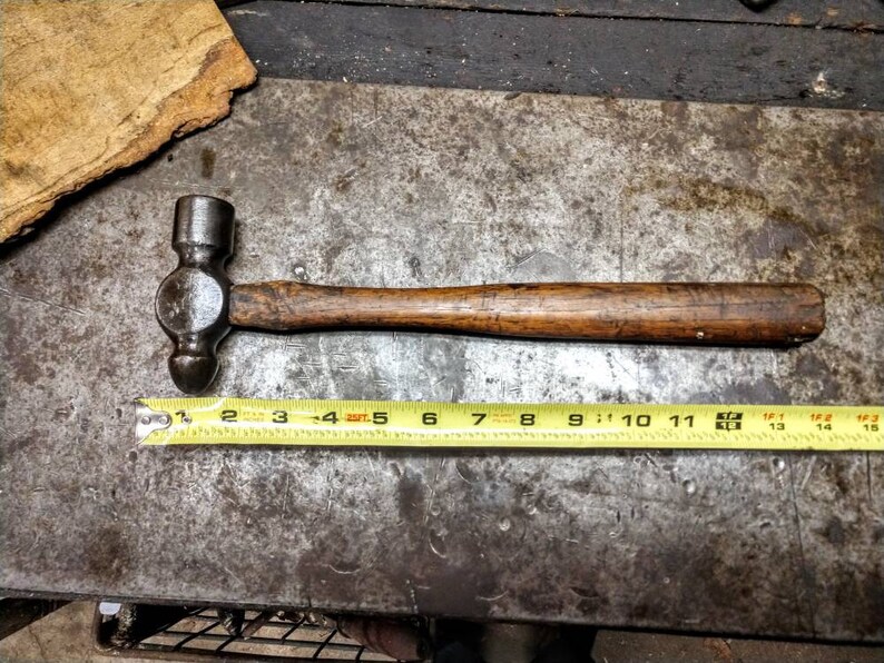 Vintage Ball Peen Hammer Antique Blacksmith Hammer Antique Etsy