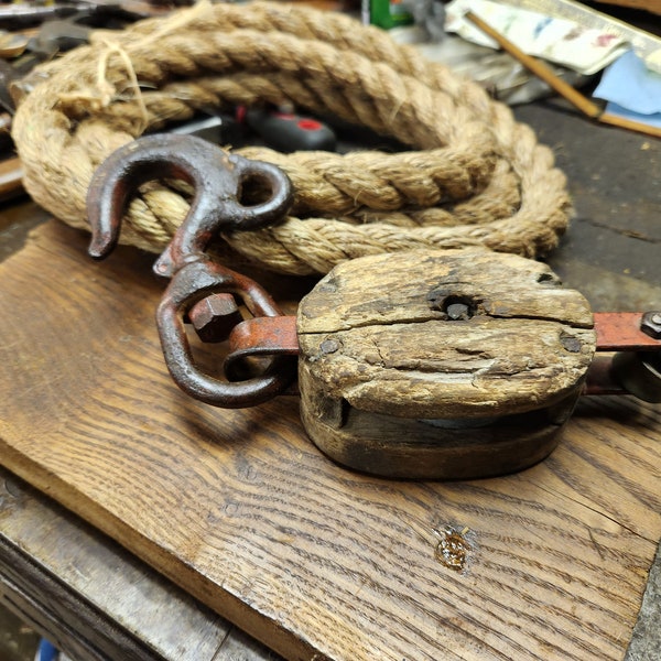 Rustic Pulley - Etsy