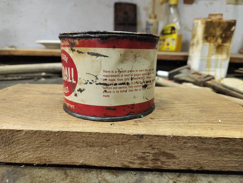 Kendal Kenlube Grease Can 1 Pound Grease Can Kendall Etsy