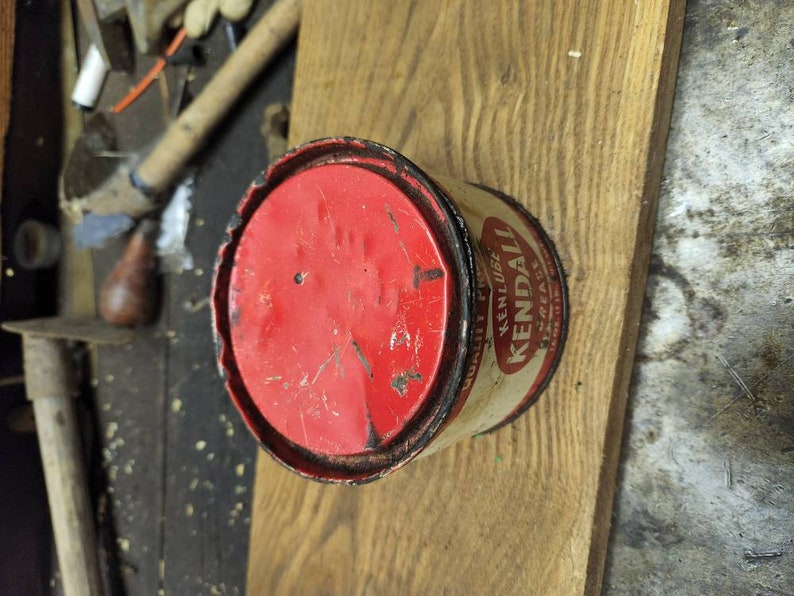 Kendal Kenlube Grease Can 1 Pound Grease Can Kendall Etsy
