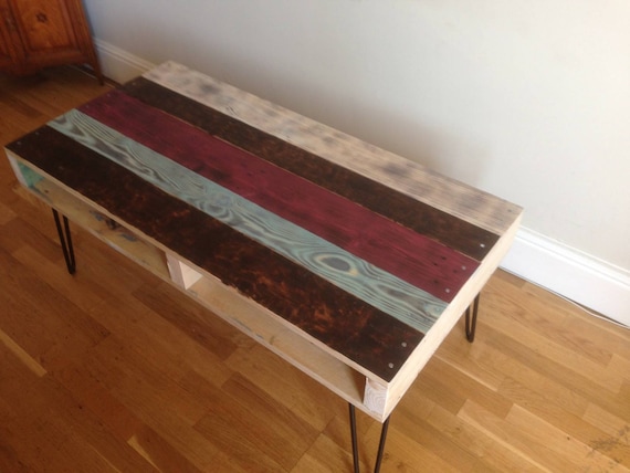 Coffee Table Reclaimed Wood In Farmhouse Style Unique Rustic Etsy