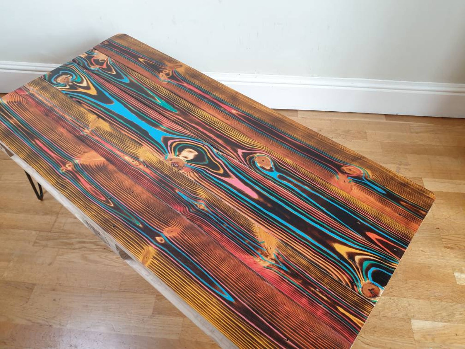 Reclaimed Retro Pallet Coffee Table in Urban Farmhouse Style - Etsy UK