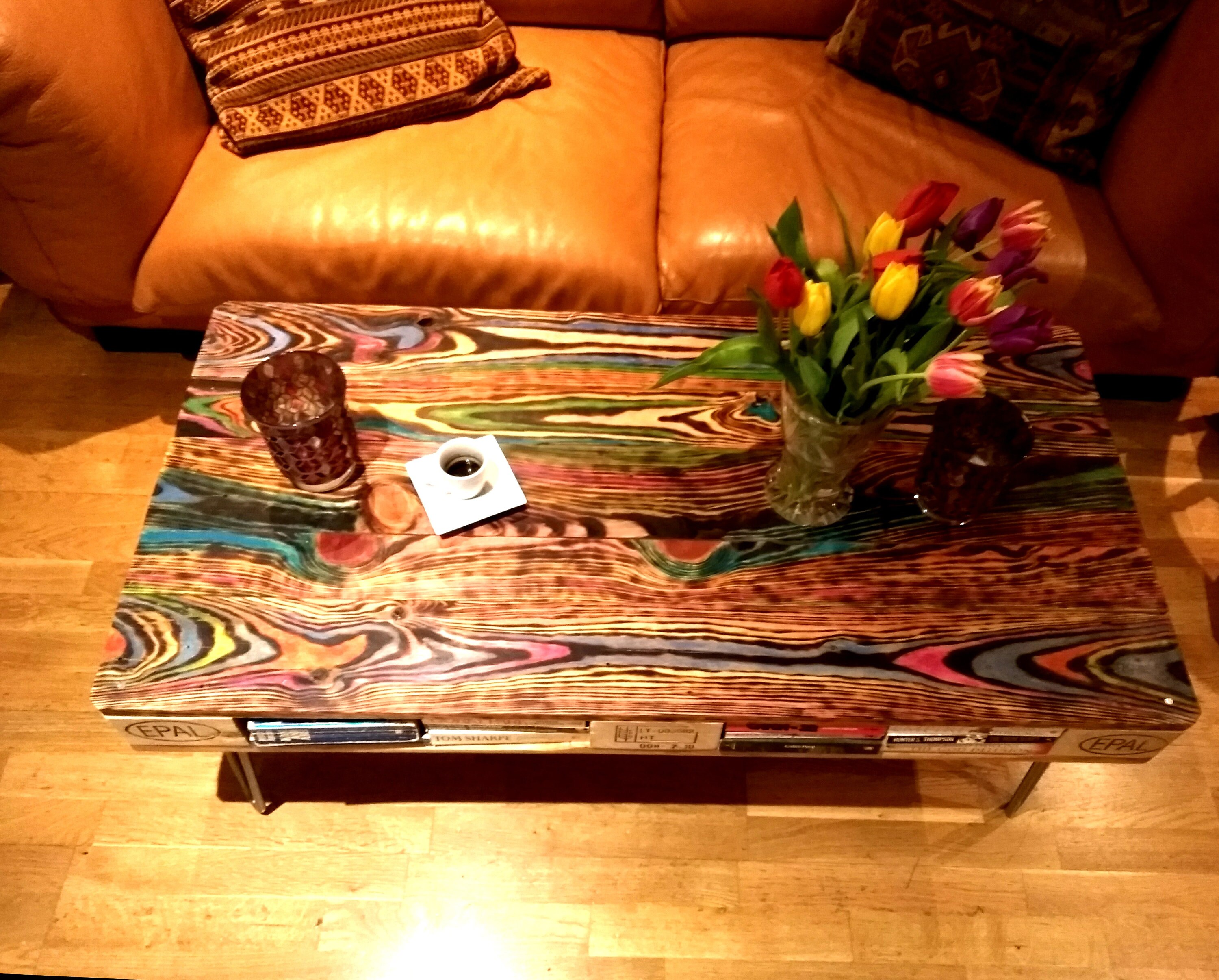 Reclaimed Retro Pallet Coffee Table in Urban Farmhouse Style - Etsy UK