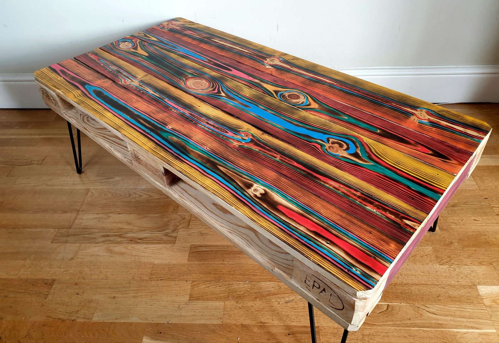 Reclaimed Retro Pallet Coffee Table in Urban Farmhouse Style - Etsy