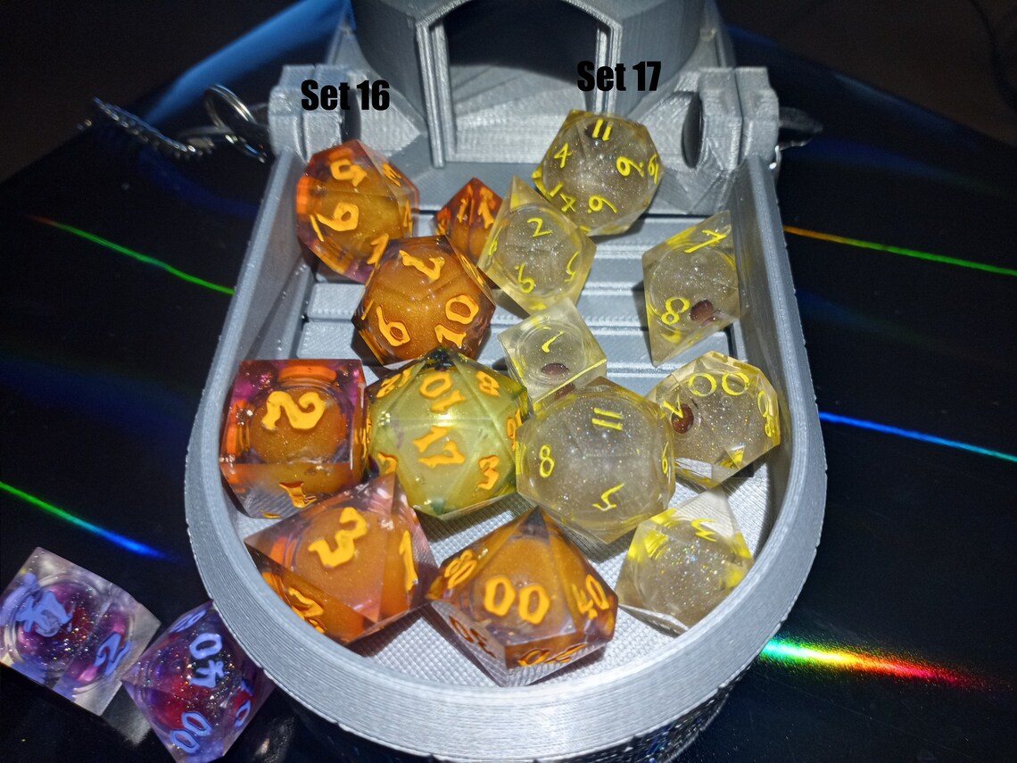 Full Liquid Core Dice Set Etsy