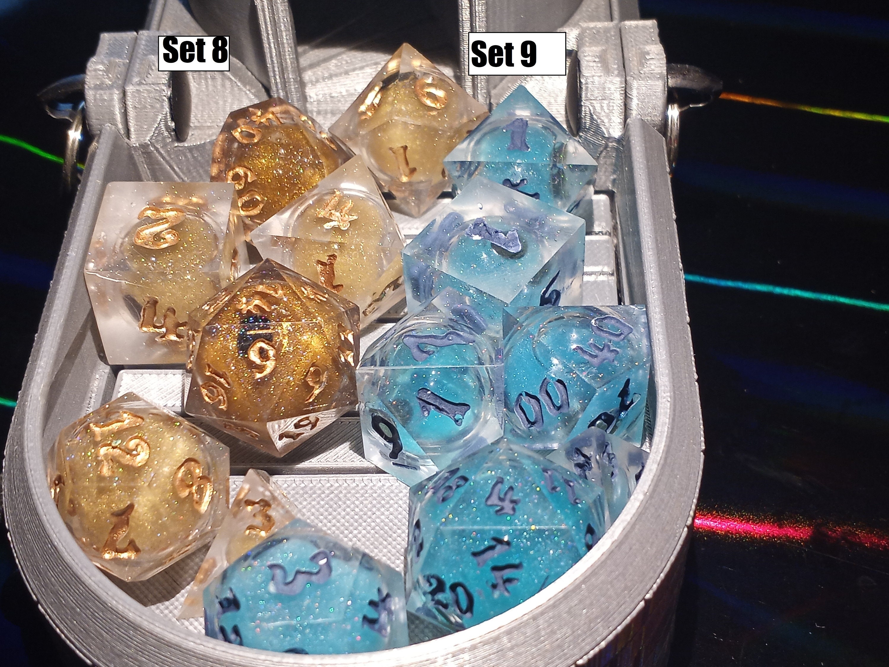 Full Liquid Core Dice Set Etsy