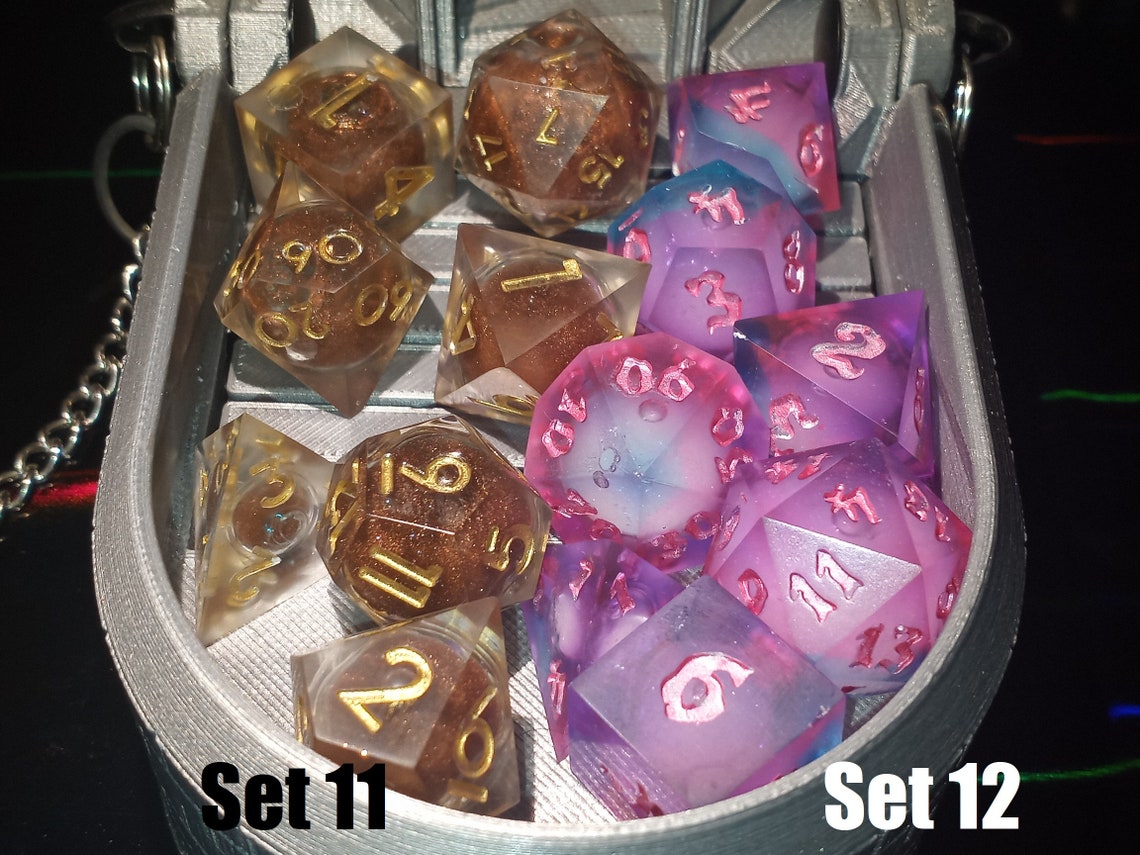 Full Liquid Core Dice Set Etsy