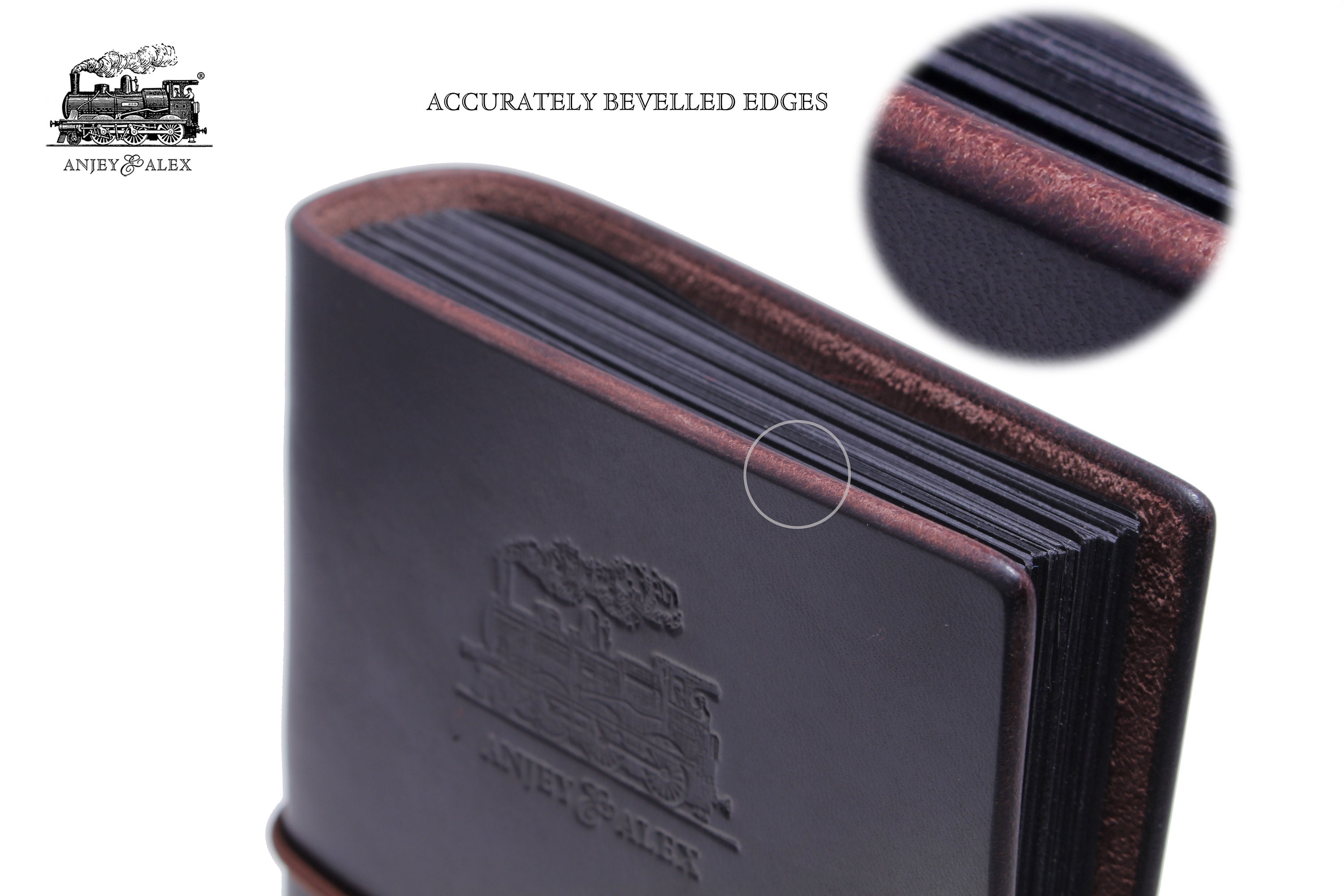 Black paper journal Black paper notebook Leather journal Etsy