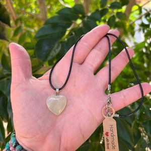 Jade Heart Pendant Necklace: Unisex Crystal Jewelry