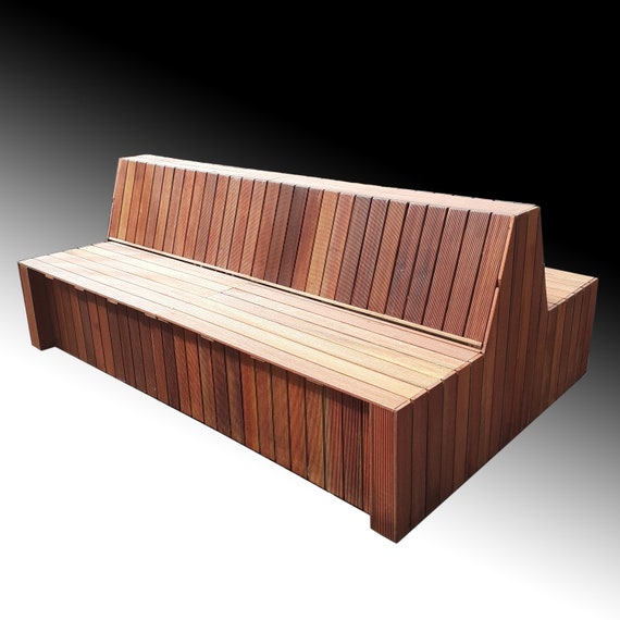 Design Double sided Outer Bench of Hardwood 2m Long Excl. Transport Etsy
