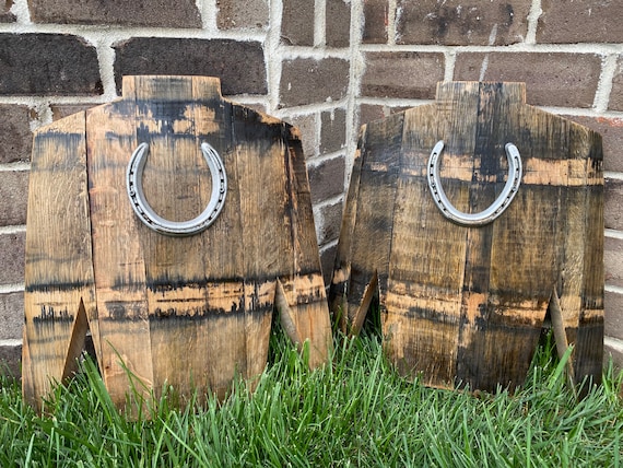 Kentucky Derby Jockey Silk Earrings made from Reclaimed Kentucky Bourbon  Barrels