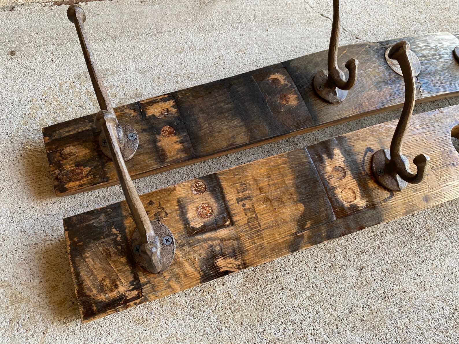 Bourbon Barrel Stave Coat Rack Etsy