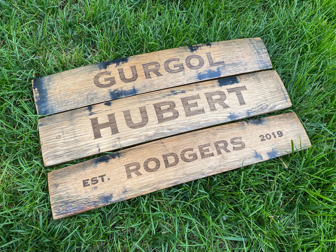 Bourbon Barrel Stave Personalized Wall Hanging FREE SHIPPING - Etsy