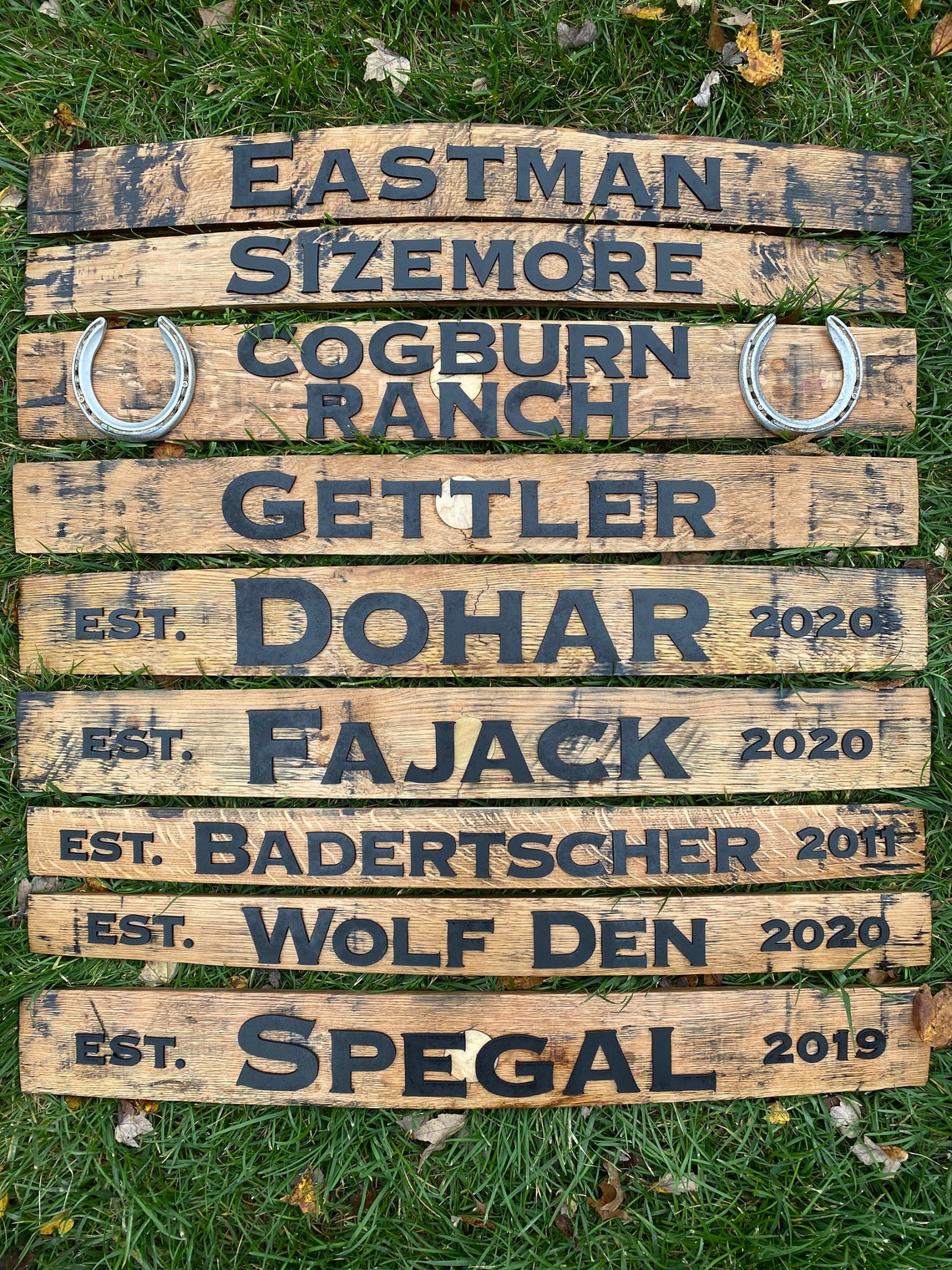 Bourbon Barrel Stave Personalized Wall Hanging | Etsy