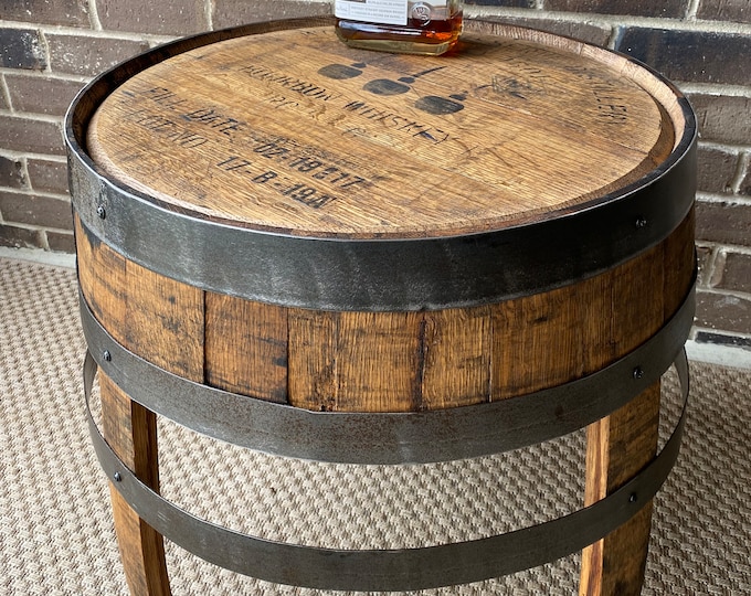 Whiskey Barrel Coffee Table Etsy