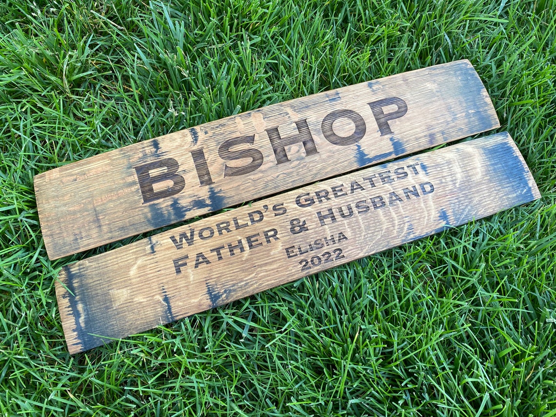 Bourbon Barrel Stave Personalized Wall Hanging FREE SHIPPING - Etsy