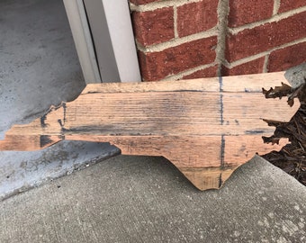 North Carolina Bourbon Barrel State Cutout