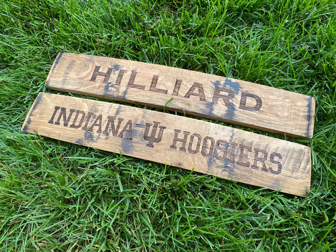 Bourbon Barrel Stave Personalized Wall Hanging FREE SHIPPING | Etsy