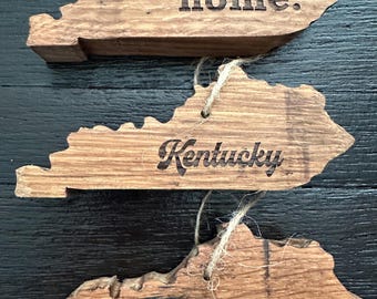 Bourbon Barrel Wood Kentucky Ornament