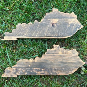 Bourbon Barrel State Cutout Kentucky