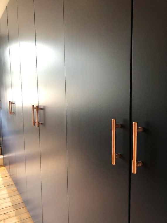 Copper Wardrobe Door Handle Kitchen Bathroom Cupboard Etsy