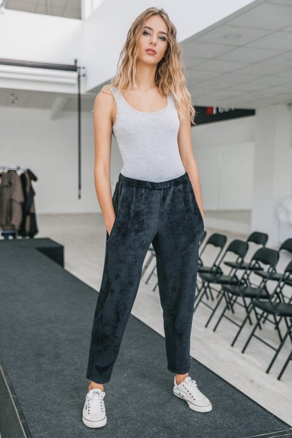 velvet womens pants