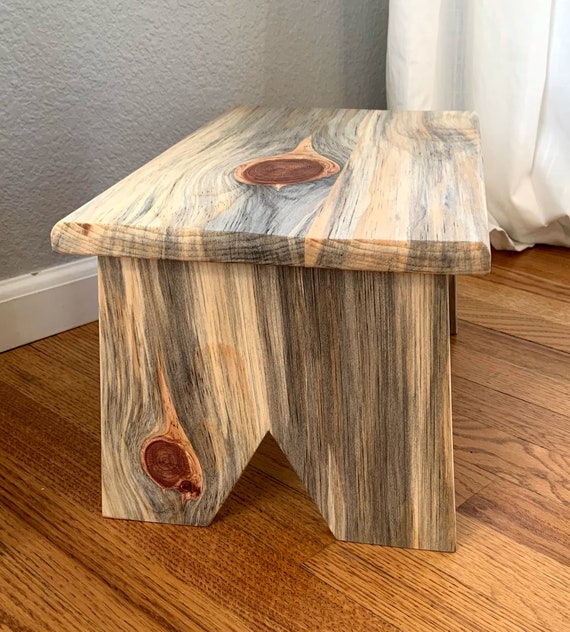 Stepping Stool Beetle Kill Pine Etsy