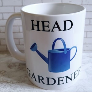 Great gift for Dad Gift for Grandad Fathers Day gift Birthday gift  is this Head Gardeners Mug