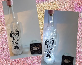 Inspired by a lady Mouse is this light up bottle, lamp, night light