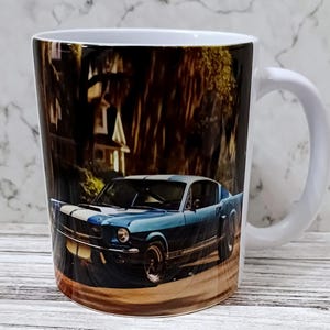 Mustang Shelby 1966 in blue. This makes a great gift for the car enthusiast