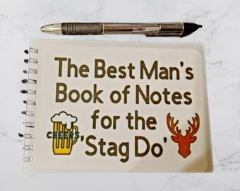 Bestman&#39;s notebook, Bestmans stag party stag do planner A6