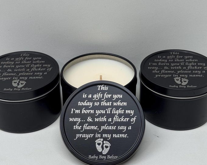 Custom Baby shower candle