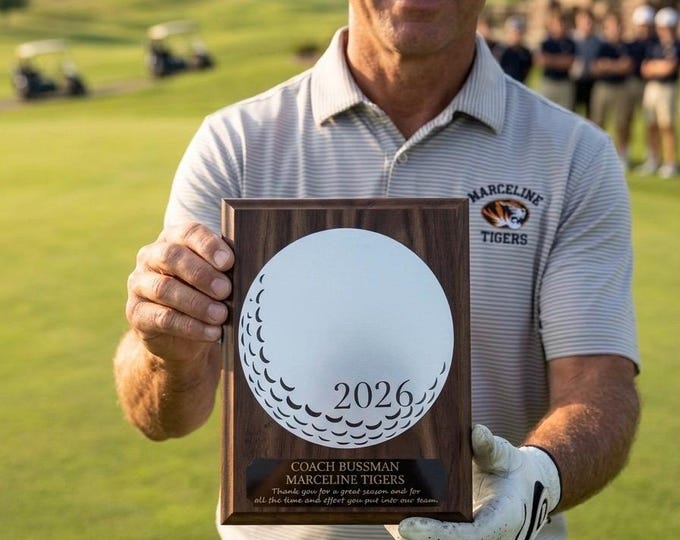 Custom golf plaque