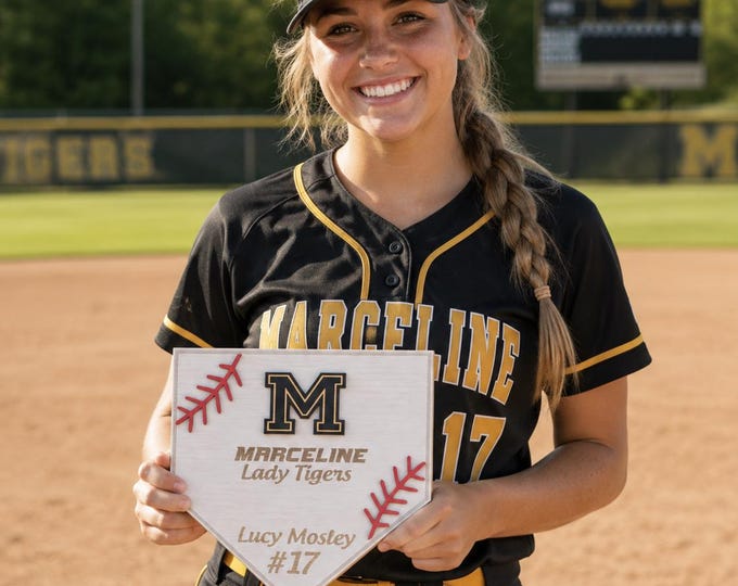 Custom Home plate player gift