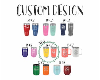 Custom Laser Engraved 30 oz Tumbler: Polar Camel Double Wall