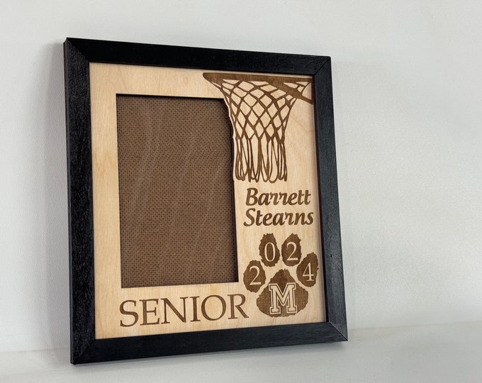 Custom Senior Athlete sign, wall hanging picture frame, Senior gift, Football, Basketball, Softball, Baseball, Golf, Girl/Boy Wrestling