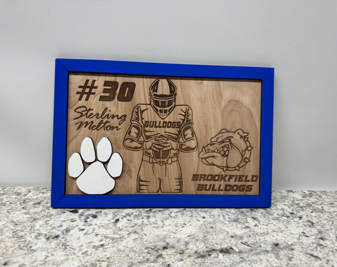 Sports sign // senior gift // wrestling // basketball // football