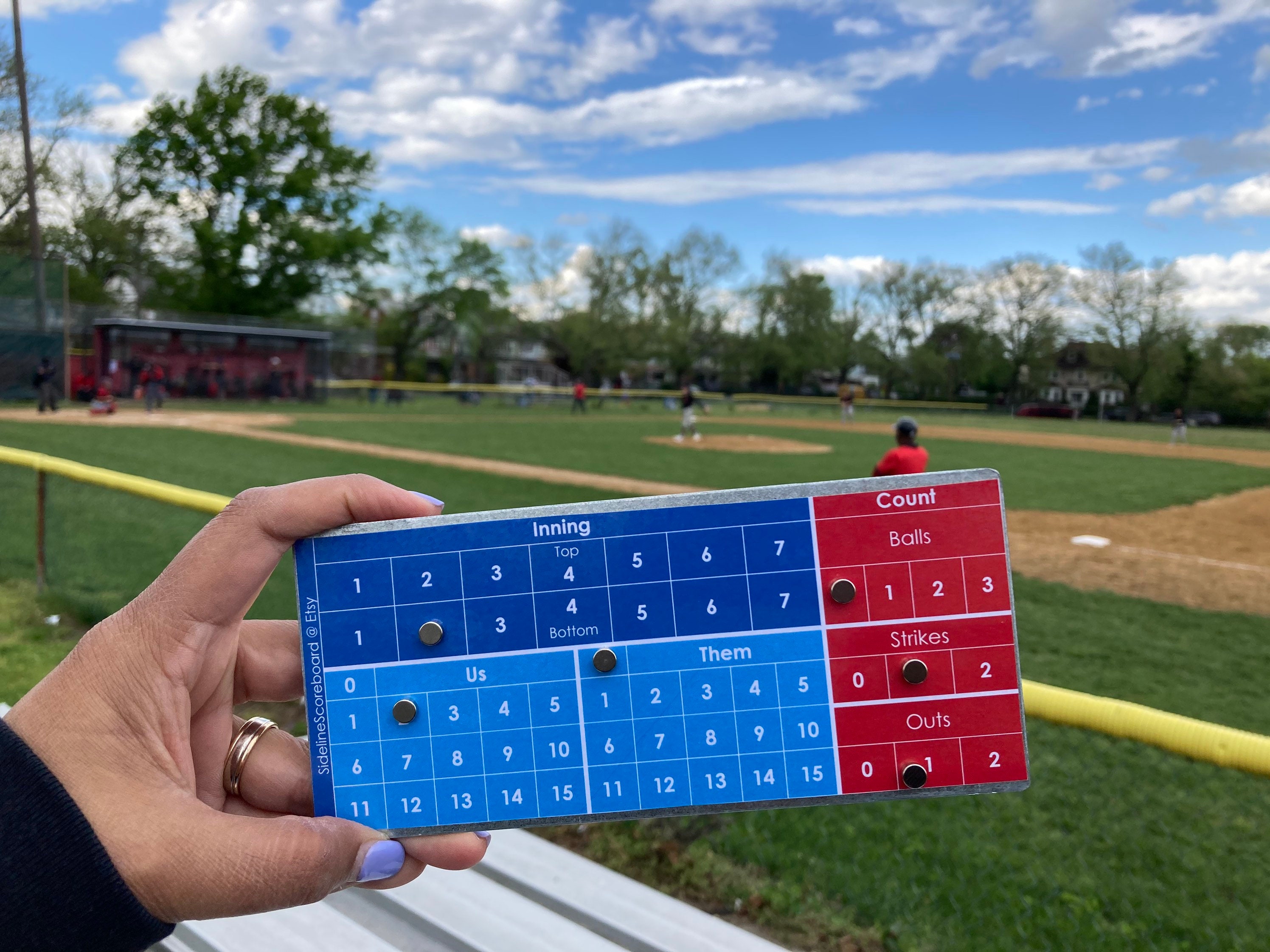 Baseballsoftball Personal Scoreboard Etsy