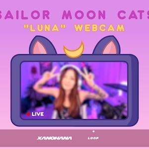 Sailor Moon Cats - Luna | Geanimeerde webcam