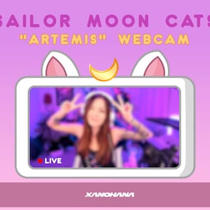 Sailor Moon Cats - Artemis | Animated Webcam