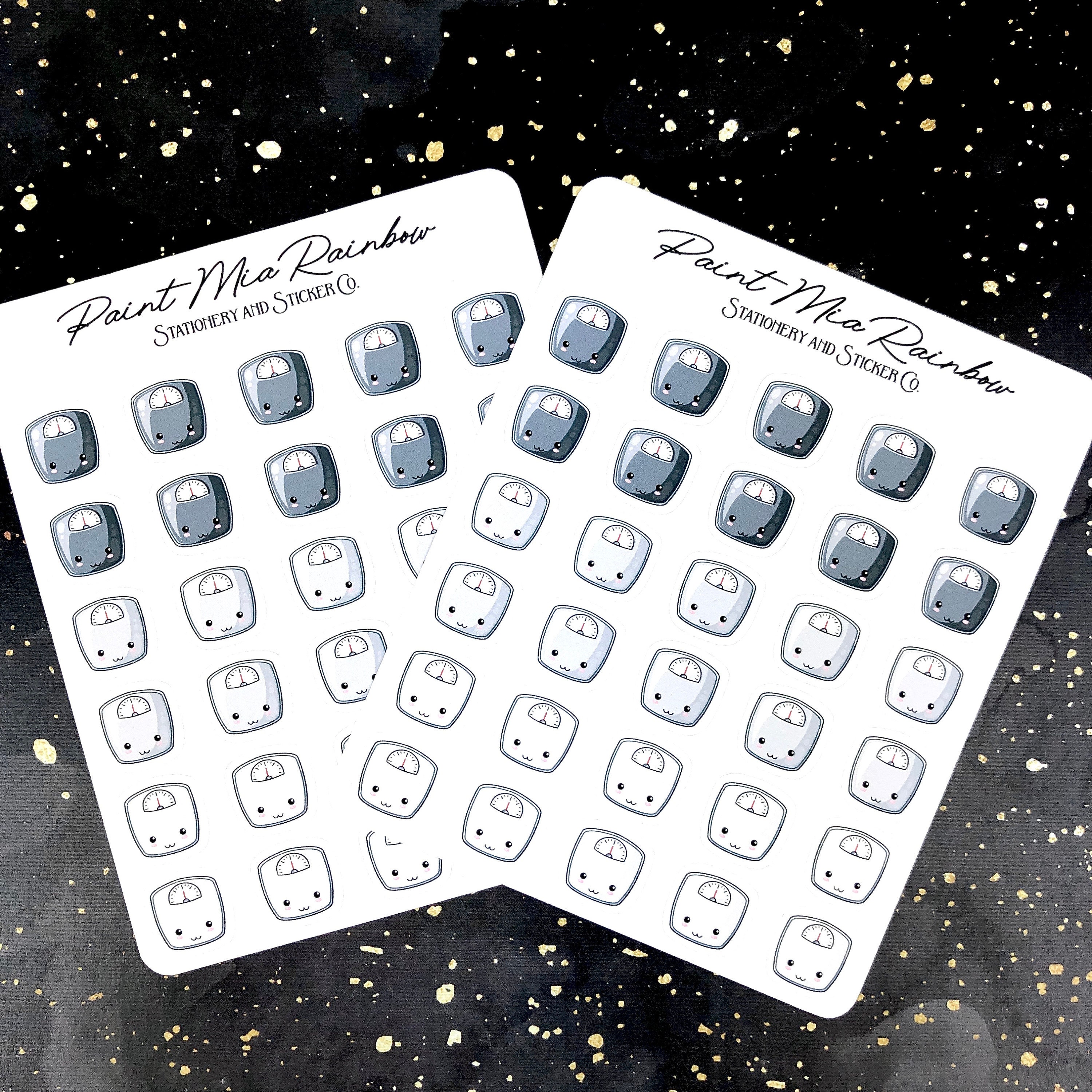 Scales Icon Stickers Planner Stickers Mini Scales Icon | Etsy