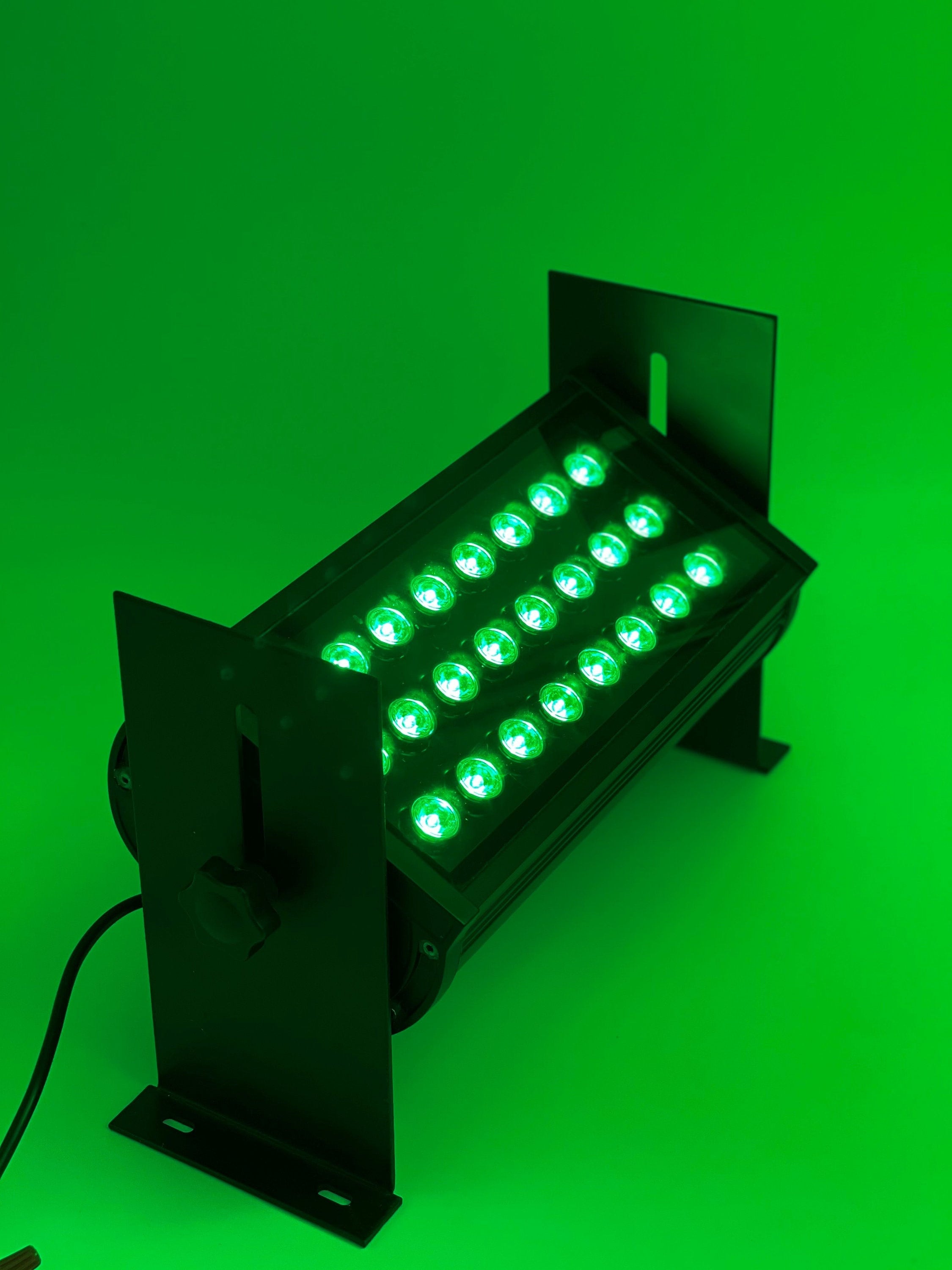 Green Color LED Flood Light Outdoor Lighting 24 W Black Etsy