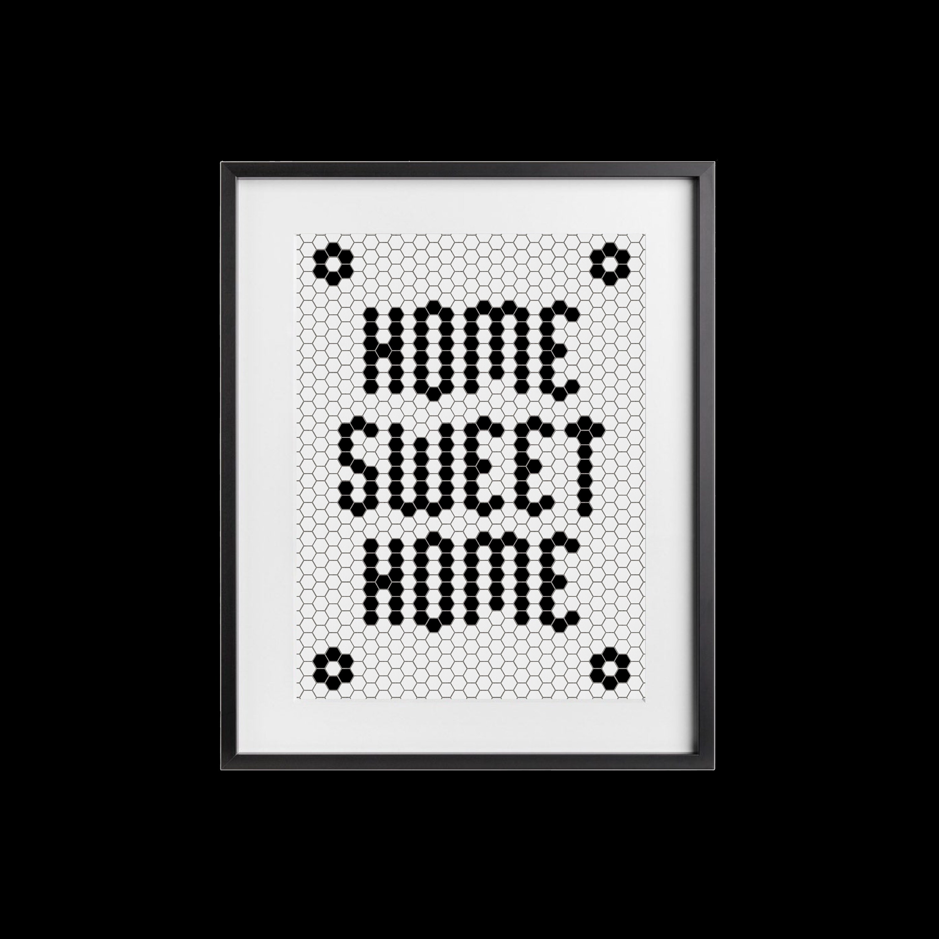 Hexagon Bistro Tile Letter Wall Art Home Sweet Home Tile Etsy
