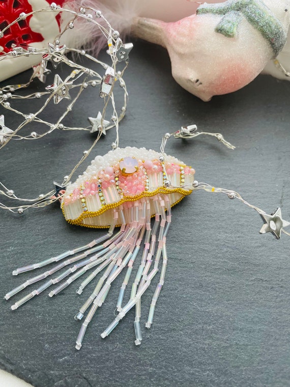 Jellyfish Beads, Jelly Fish Bead, Marine Life Jewellery
