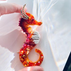 Seepferdchen Brosche, Seepferdchen Drache Schmuck, Pin-Kragen, Wäsche-Nadel, auf dem Meer sein, Seepferdchen-Fisch