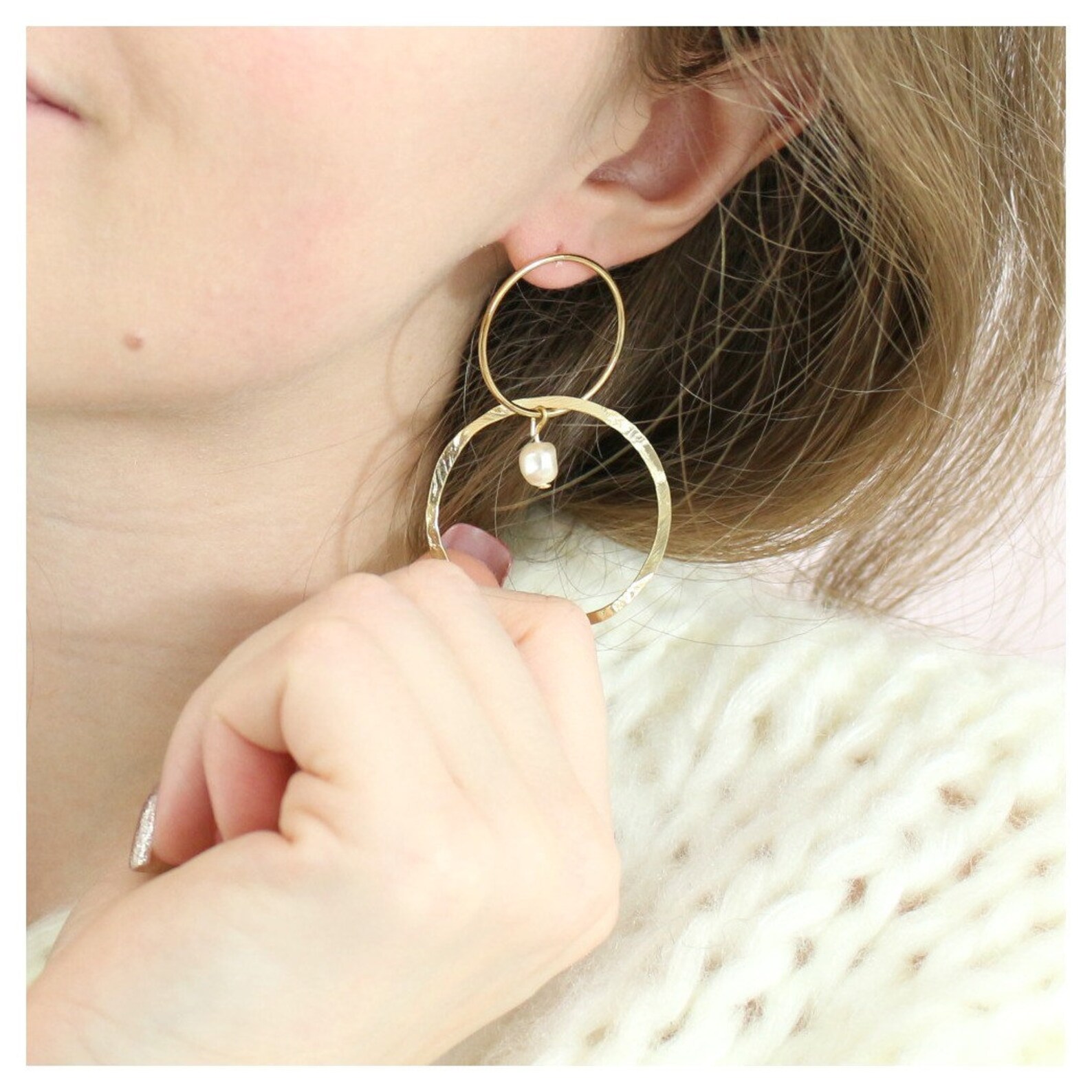 24carat gold gold trend earrings Etsy
