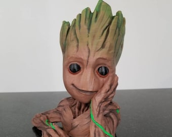 Baby Groot Planter | 3D Printed Planter | Guardians of the Galaxy Groot | Baby Groot