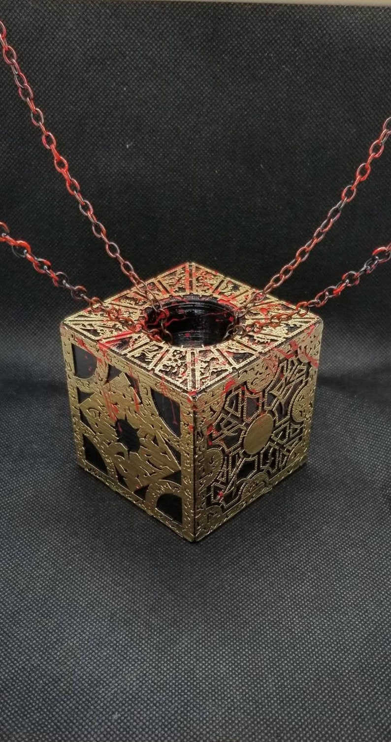 Hellraiser Puzzle Box Lament Functional Configuration Pinhead Chatterer Solid Box/Chains