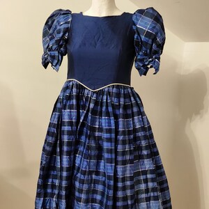 open lace back dress Tartan Crimson Tie Sleeve Longline Dress