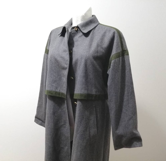 Long Vintage 70s Coat Loden, Trachten, Austria, Trachten